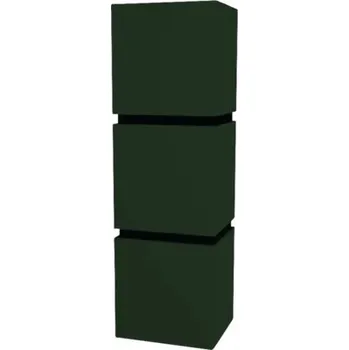 Koupelnový nábytek Koupelnová skříňka vysoká Devo Viva 2.0 levá zelená matná 40 x 127 x 35 cm VV2-S3D2SL40x35-F77