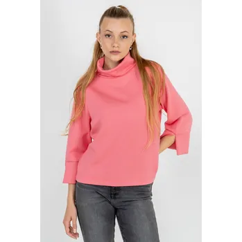 Dámská mikina Broadway dámská mikina s rolákovým límcem růžová Velikost: L