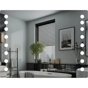 Zrcadlo IREDA Koupelnové LED zrcadlo s osvětlením, 70 x 50 cm