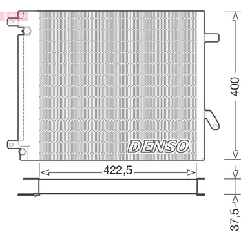 Výparník klimatizace Kondenzátor, klimatizace, , DENSO, DCN99000
