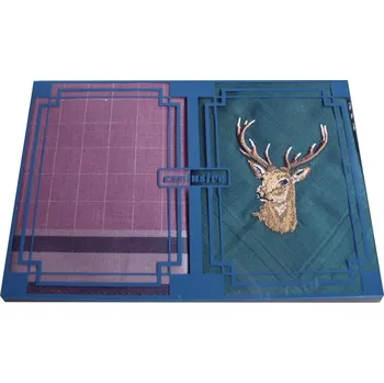 Látkový kapesník Pánské kapesníky 2 ks - mix JELEN - Dárkové balení