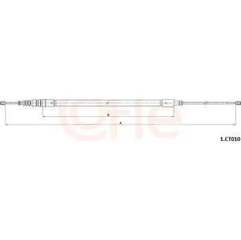 Auto-moto Tažné lanko, parkovací brzda, , COFLE, 92.1.CT010