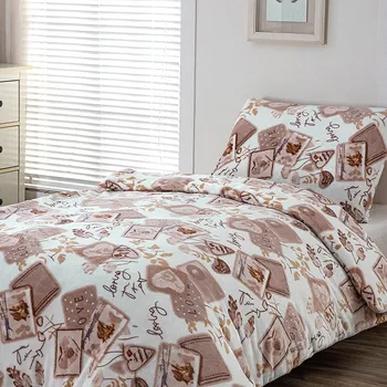 Povlečení MIKROFLANELOVÉ POVLEČENÍ NA FRANCOUZSKOU PŘIKRÝVKU 200x220 cm - I Love You