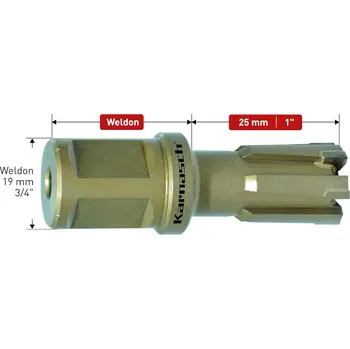 Vrták Karnasch 201680027 | Jadrový vrták 27 mm, HARDOX-LINE 25 upnutie WELDON 19