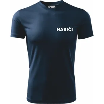 Chlapecké tričko ON-DESIGN Modré dětské sportovní triko pro hasiče Velikost: 158 cm/12 let, Umístění potisku: levé prso, Barva potisku: reflexní