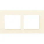 OBZOR DSD 00-00000-1259 Rámeček dvojnásobný skleněný DECENTE, smetanově bílý