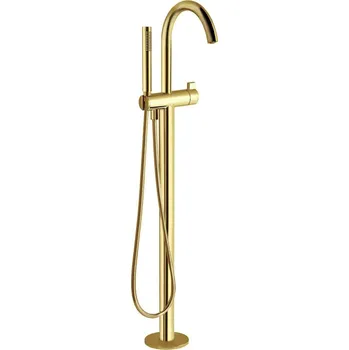 Vodovodní baterie SAPHO Vanová baterie s připojením do podlahy, zlato mat