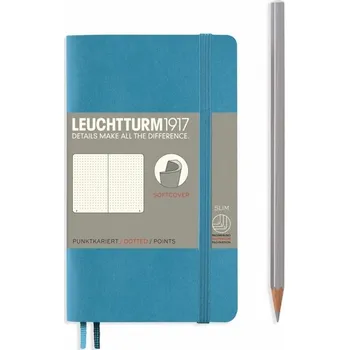 Blok Zápisník Nordic Blue, Softcover, Pocket (A6), 123 p., tečkovaný