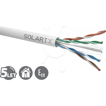 Síťový kabel Instalační kabel Solarix CAT6 UTP PVC Eca 100m/box SXKD-6-UTP-PVC 27724160