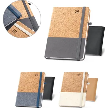 Diář QUENTAL A5. Diář z korku a lnu 1 bez potisku bez potisku
