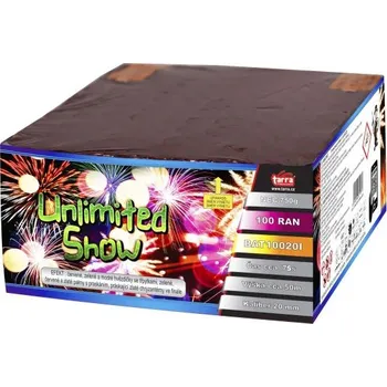 Zábavní pyrotechnika ČÍNA Ohňostroj - BATERIE VÝMETNIC UNLIMITED SHOW 100 RAN 4/1