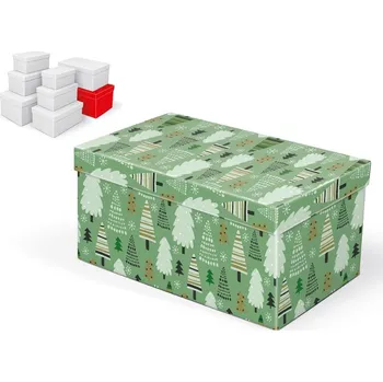 Krabice dárková vánoční B-V006-H 30x19x15cm