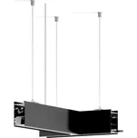 Ledshopik Svítidlo SERPENT tvar T90 | závěsné | svit up-down | černé | prizma | 3000K | ON-OFF
