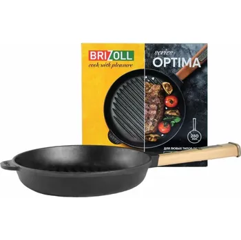Pánev Litinová grilovací pánev 280mm H-5cm Brizoll series Optima