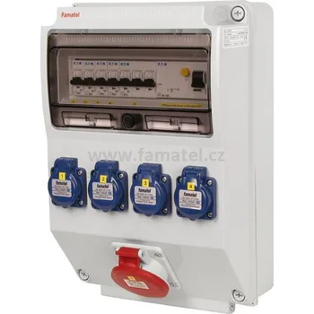 modulární přístroj a rozvaděč Famatel v343-6kA - ZSF40100000.1 /3959 Zás.skříň IP44 jištěná s chráničem 40/4/003