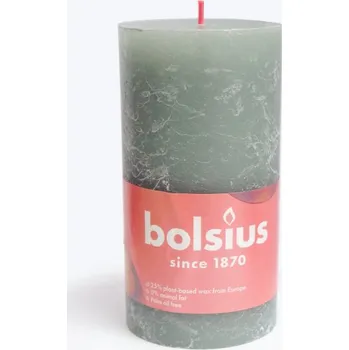 Svíčka Svíčka RUSTIC VALEC ´JADE GREEN´ 130/68