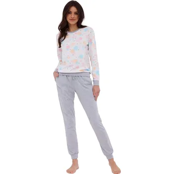 Dámské oblečení Dámské pyžamo CORNETTE 740/379 STAR 2 bílá XXL 0