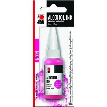 Výtvarná sada Marabu Alkoholový inkoust - Neonově růžový 20 ml
