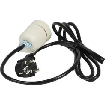 Objímka na žárovku Objímka pro keramické žárovky s přívodním kabelem