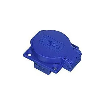 Elektrická zásuvka Schneider Electric PKN51B Zásuvka 50 x 50 16A 2P+PE 250V IP54 modrá