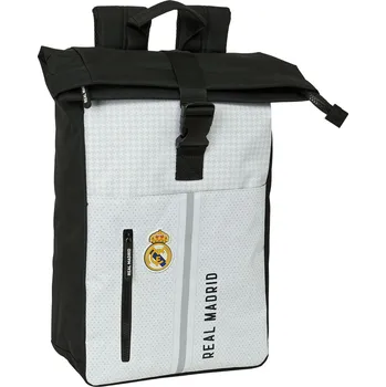 Školní batoh Real Madrid C.F. Batoh pro Notebook Real Madrid CF 24/25 Bílá Šedá 28 x 42 x 13 cm