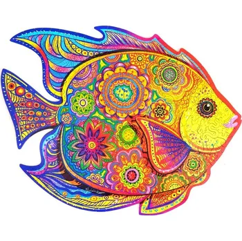 Puzzle UNIDRAGON dřevěné puzzle - Ryba, velikost KS (40x31cm)