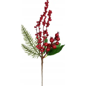 umělá květina Větvička s bezinkami a šípky 45 cm