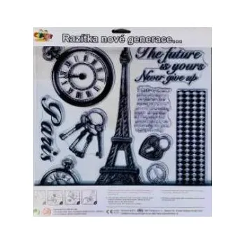 Dětské razítko Gelová razítka na stěnu 30 x 30 cm - Eiffelova věž
