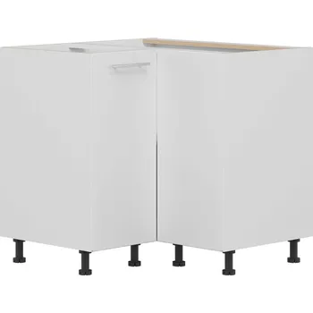 Kuchyňská linka COLBY, dolní rohová skříňka D90NW, bílý lesk + PROVĚŘENO zákazníky + vyzvednutí ZDARMA