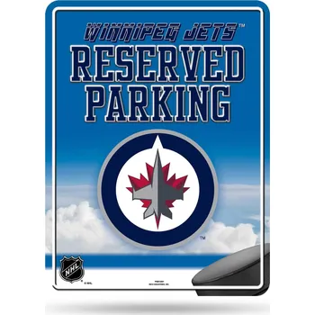 Plechová cedule Cedule Winnipeg Jets NHL Auto Reserved Parking