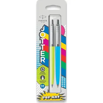 Kuličkové pero Parker Jotter Originals PopArt Duo lime / sky blue, 2 ks