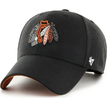 Kšiltovka Pánská kšiltovka 47 Brand NHL Chiacgo Blackhawks Ballpark Snap '47 MVP