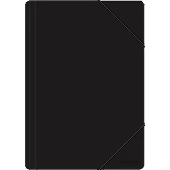 Spisové desky PP s gumičkou A4 500 µm - černá