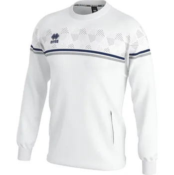 Pánská mikina ERREA´ ERREA tréninková mikina DAVIS BARVA: bílá - tmavě modrá - šedá, Velikost: S