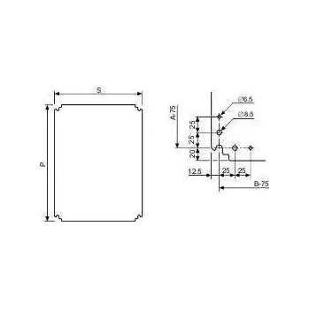 Rozvaděč Schneider Electric NSYMPP54 Plastový montážní panel 500x400