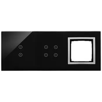 Elektrická zásuvka Simon DSTR3340/74 Moduly s dotykovým panelem 3 2 vertikální dotyková pole, 4 dotyková pole, otvor pro příslušenství Simon 54, lá