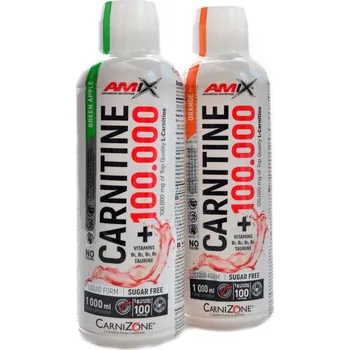 Spalovač tuku Amix Carnitine 100000 carnizone 2 x 1000 ml - pomeranč