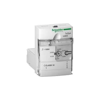 Stykač Schneider Electric LUCC12B TeSys řada U, rozšířená řídicí jednotka, 3…12A, třída 10 pro 1-fáz.motory, pro základní modul 12 nebo