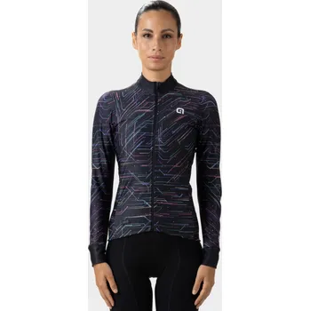 cyklistický dres ALÉ Cycling Clothing Dámský zateplený cyklistický dres ALÉ BYTE PR-E, black Velikost: L