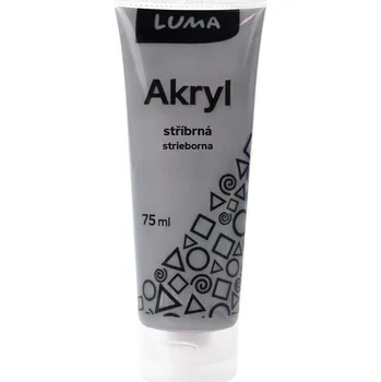 Speciální výtvarná barva Barvy akrylové 75ml, METAL stříbrná