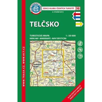 Cestování Telčsko /KČT 98 1:50T Turistická mapa