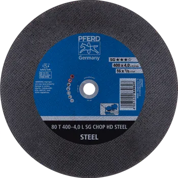 Řezný kotouč Pferd 66324081 | Řezný kotouč 400 x 4,0 x 32,0 mm, SG CHOP HD STEEL, rovný