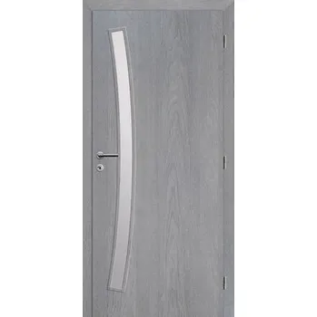 Interiérové dveře Interiérové dveře Solodoor Zenit 21 prosklené 70 P fólie earl grey (VÝROBA NA OBJEDNÁVKU)