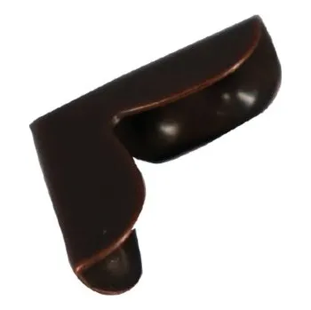 Knoflík Růžky kovové 55036 hnědé - Hnědá, 15x15mm