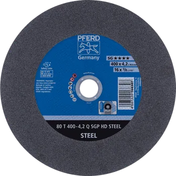Brusný kotouč Pferd 66324040 | Řezný kotouč 400 x 4,2 x 40,0 mm, SGP HD STEEL, tvrdosť Q, 80 m/s