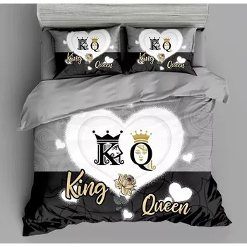 Povlečení TOTÁLNÍ MASAKR CEN ! Bavlněná sada povlečení 3D na 2 postele KING & QUEEN 4. + PROSTĚRADLO ZDARMA !