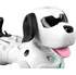 Robot LEAN Toys Interaktivní robotický pes na dálkové ovládání, bílý/černý