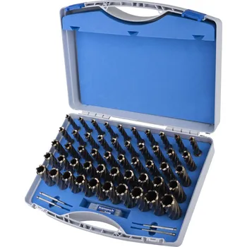 Vrták Karnasch 201971 | Jádrové vrtáky GOLD-DRILL LINE 30 SET DELUXE PLUS, WELDON 12-32 mm, sada 50 ks