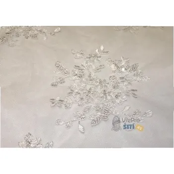 Metráž - Krajka BÍLÁ KORÁLKY LZ92932001 - Smetanová, 132 cm