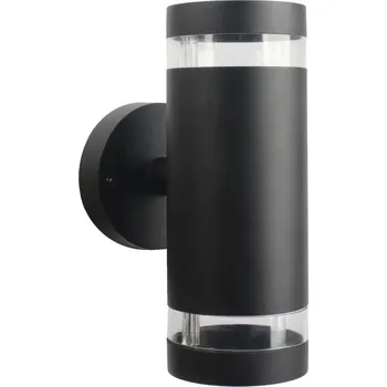 Venkovní osvětlení Venkovní nástěnné svítidlo RINO 2xGU10/12W/230V IP54 černá